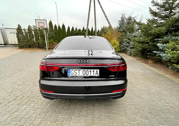 Audi A8 cena 336000 przebieg: 53246, rok produkcji 2020 z Skórcz małe 154